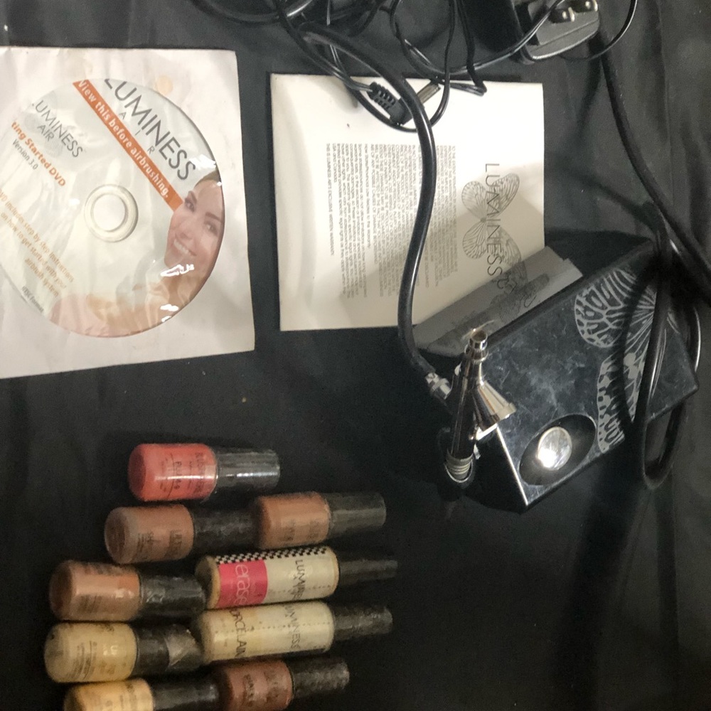 Luminous makeup air brush kit